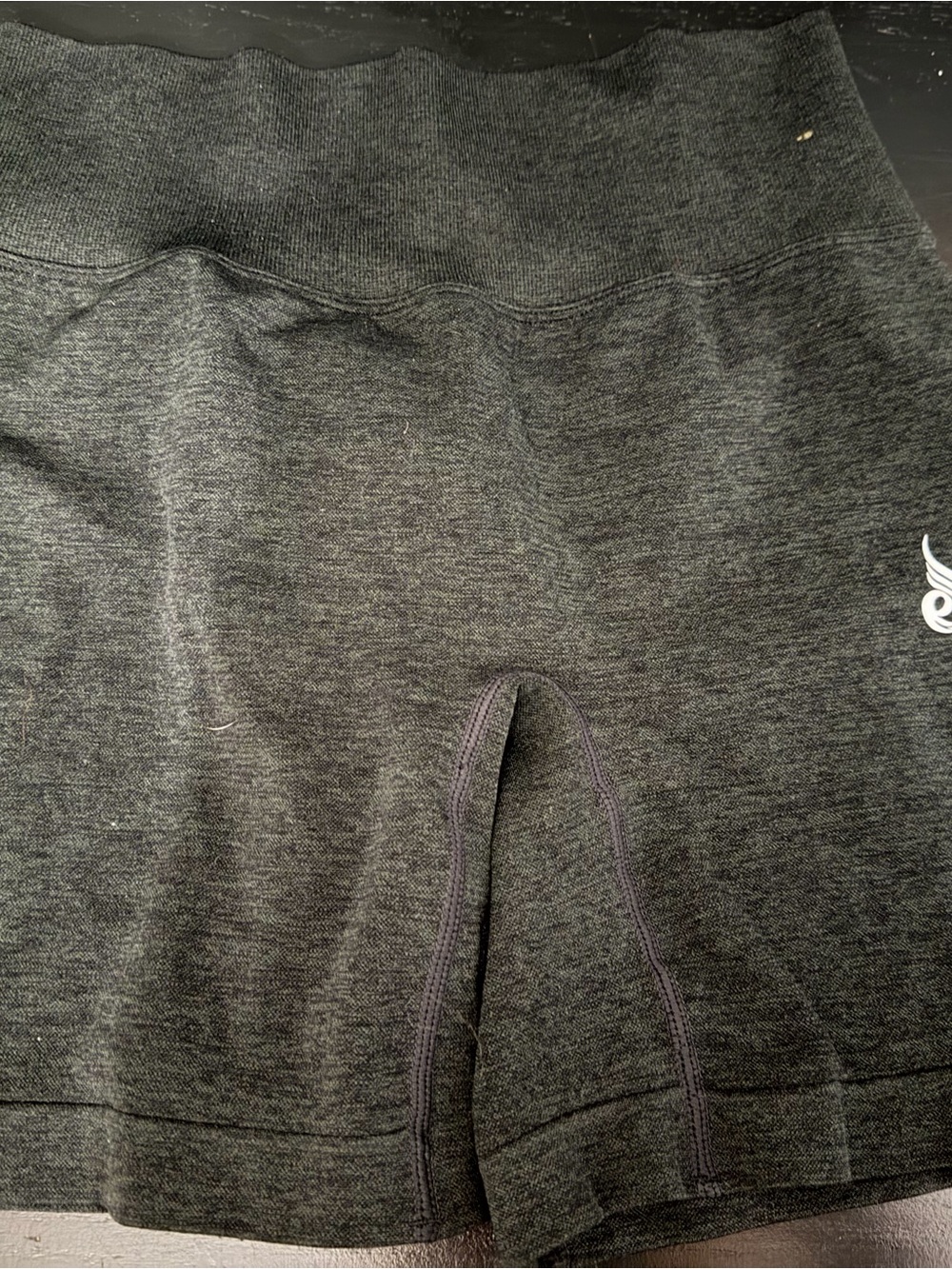 Ryderwear Charcoal Seamless High-Waist Bike Shorts